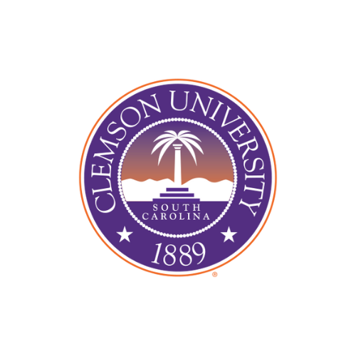 Logo of Clemson University, a college attended by a Black American Engineering Scholarship recipient.