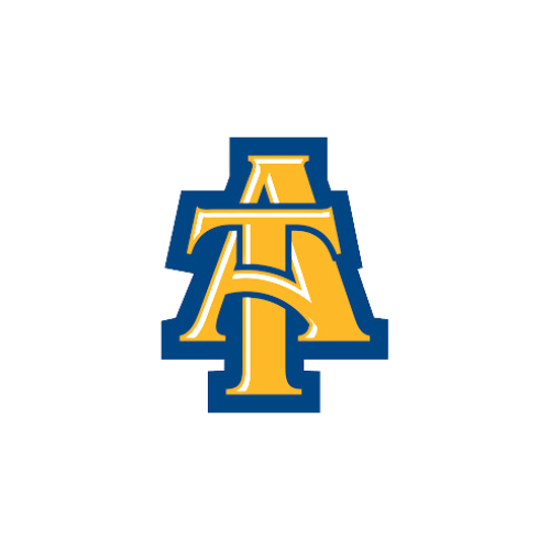 Logo of North Caroline A&T University, a college attended by a Black American Engineering Scholarship recipient.